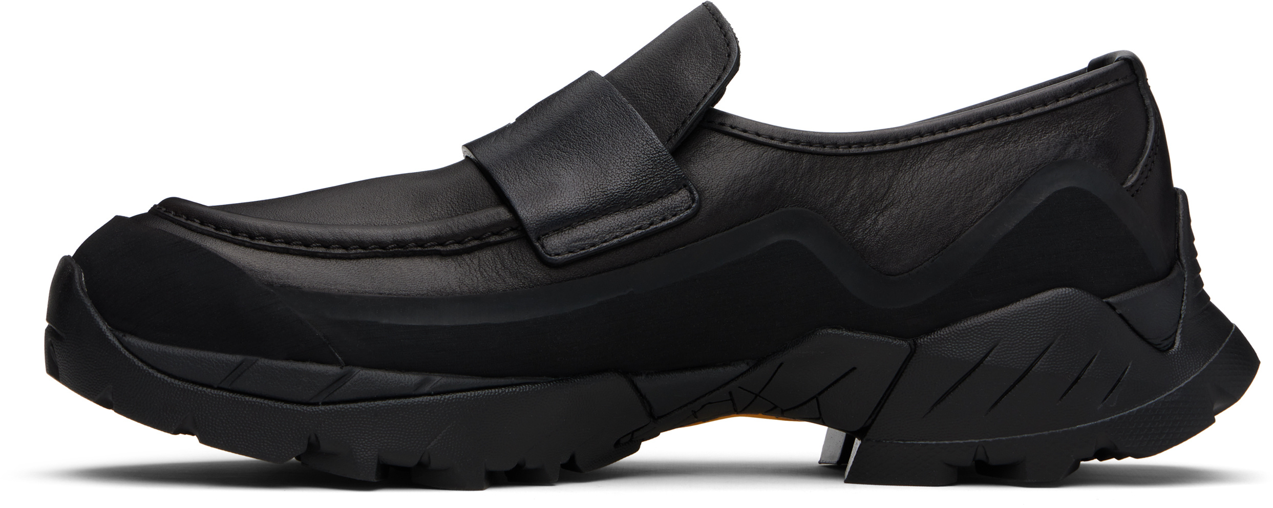 Roa Round-headed Love Shoes In Black