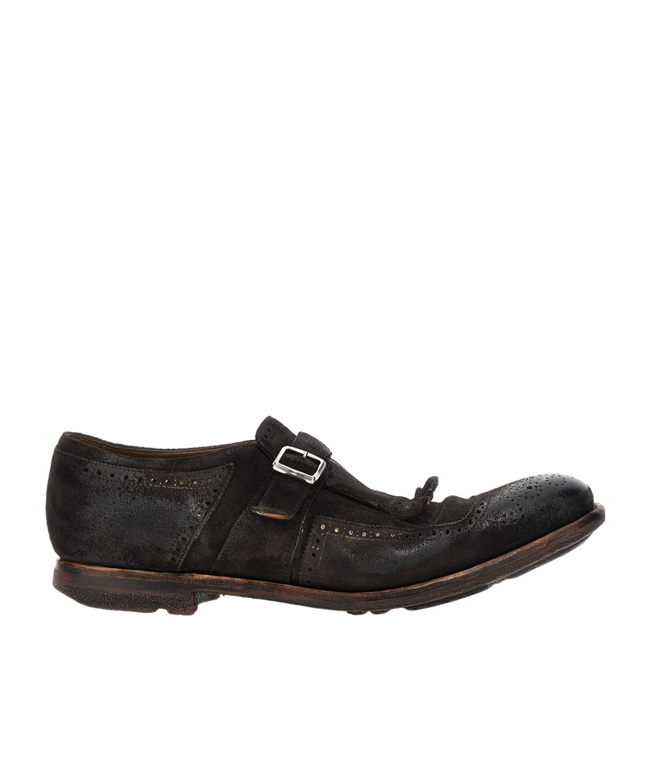 Church's Buckle Detailed Round Toe Loafers In Black