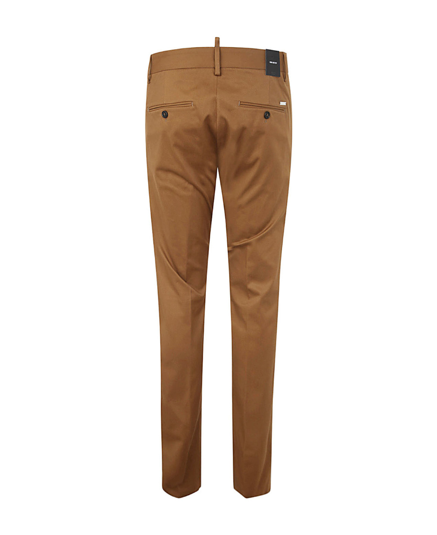 Dsquared2 Cool Guy Mid-rise Straight-leg Chinos In Brown