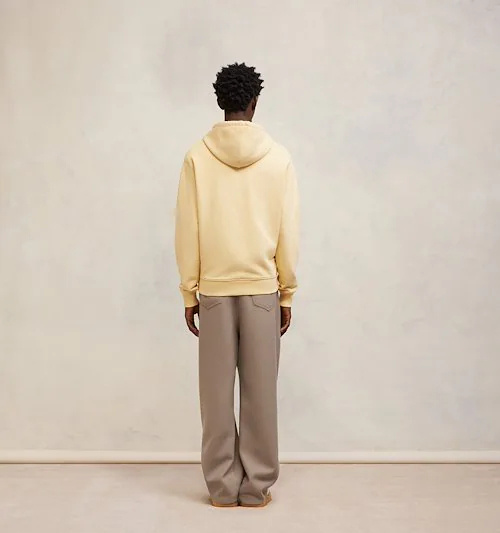 Ami Alexandre Mattiussi Ami De Coeur Hooded Sweater In Nude