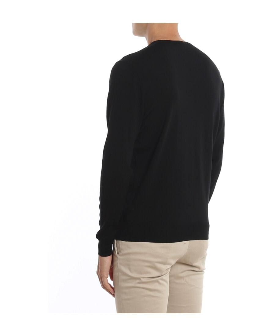 Drumohr V-neck Jumper In Black