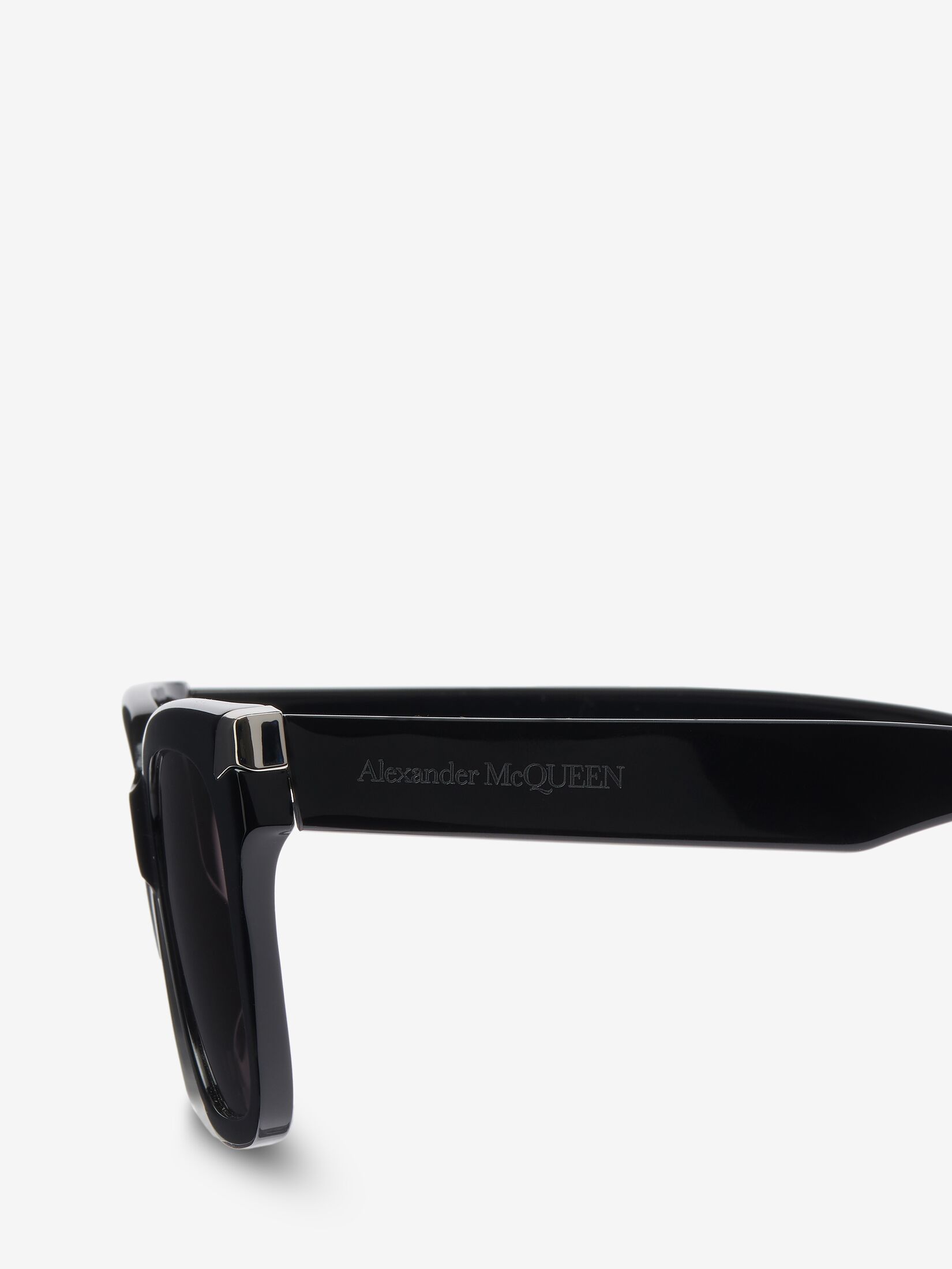 Alexander Mcqueen Acetate Punk Rivet Sunglasses In Black