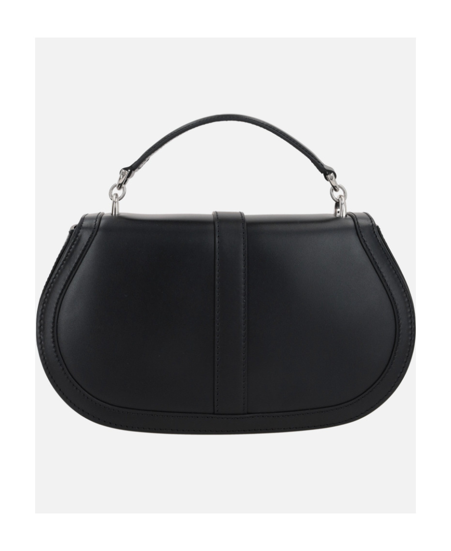 Versace Women's Greca Goddess Leather Crossbody Bag In Black