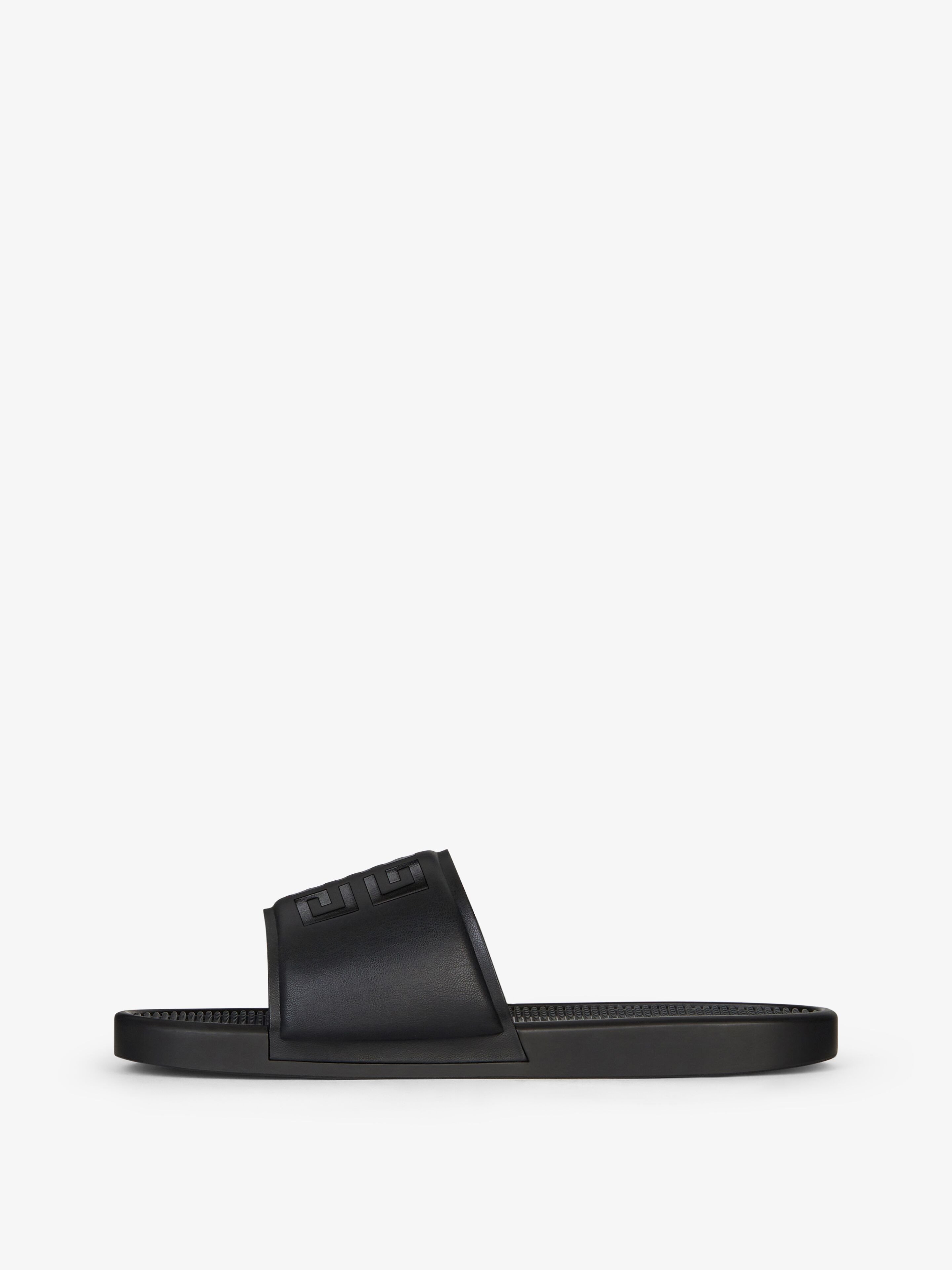 Givenchy Slide Scratch Flat Sandal In Black