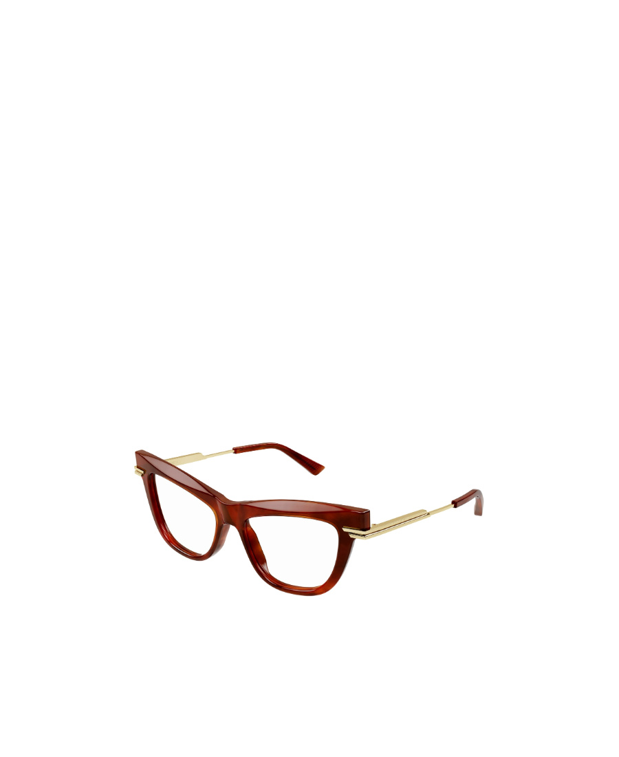 Bottega Veneta Eyewear Cat Eye Frame Glasses In Red