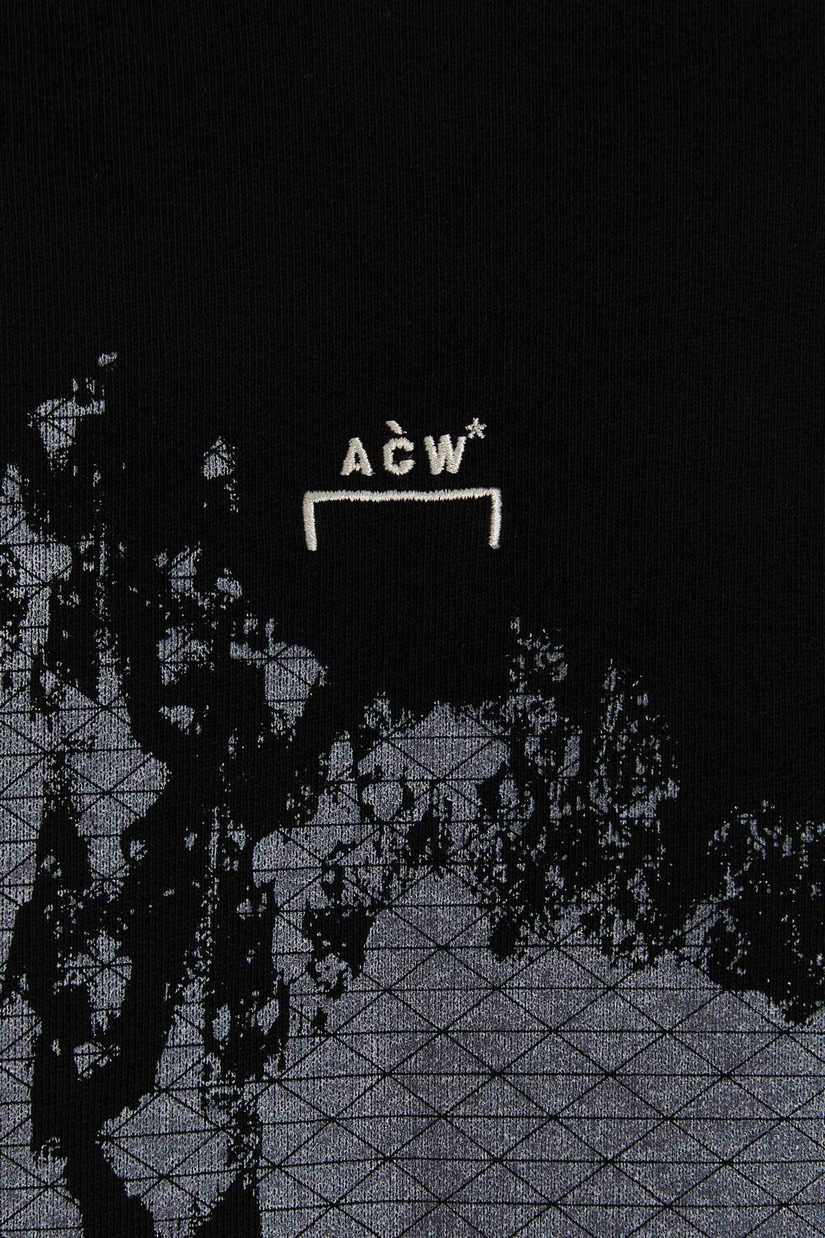 A-cold-wall* Brushstroke-print Cotton Sweatshirt In Black