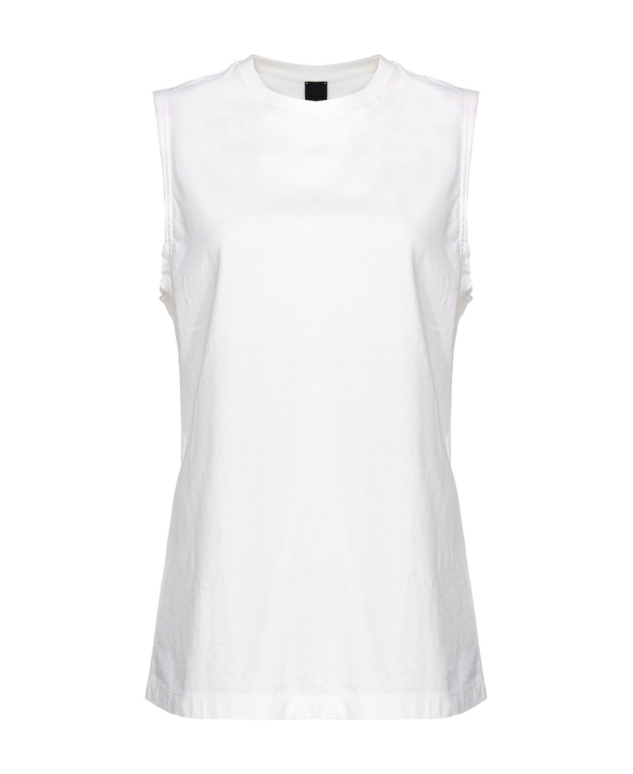 Pinko Round-necked Vest In White