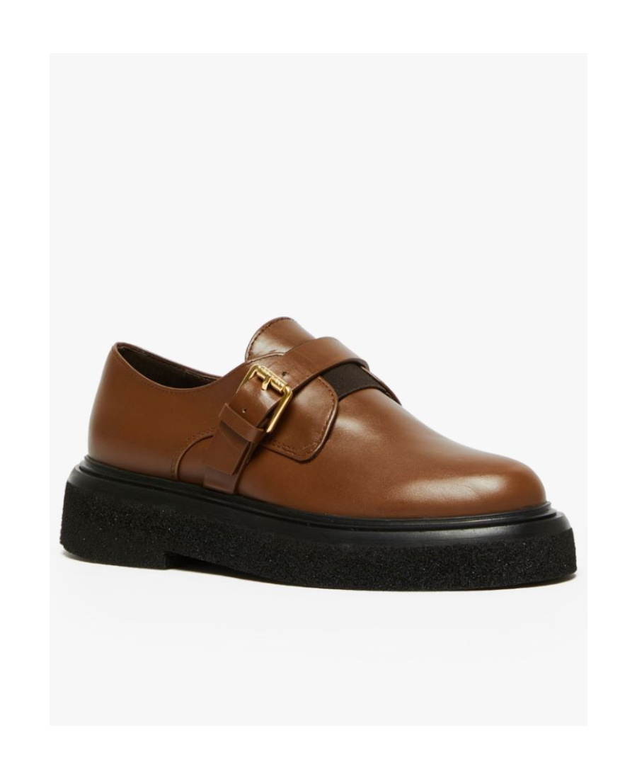 Max Mara Round-headed Love Shoes In Brown