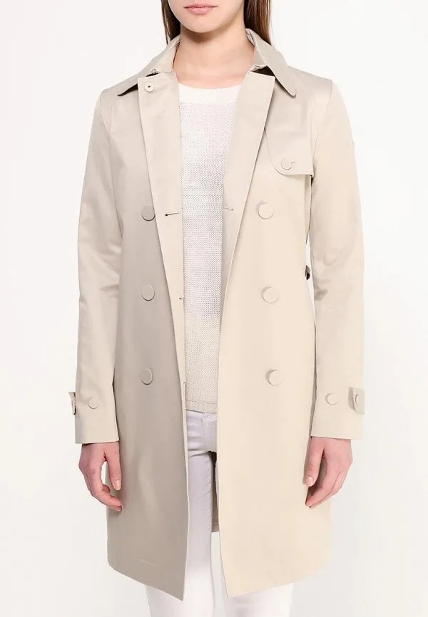 ARMANI JEANS LAPEL BELT TRENCH COAT