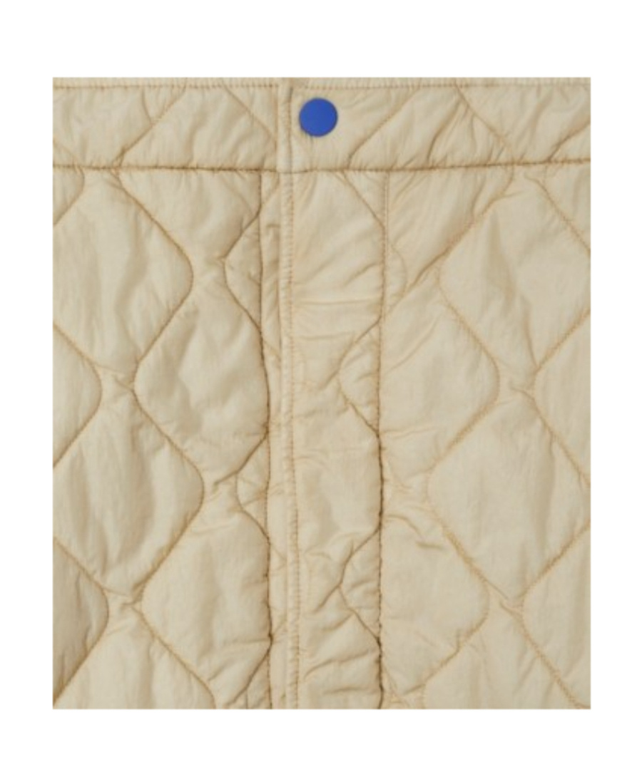Shop Burberry Diamond-quilted Miniskirt In Nude