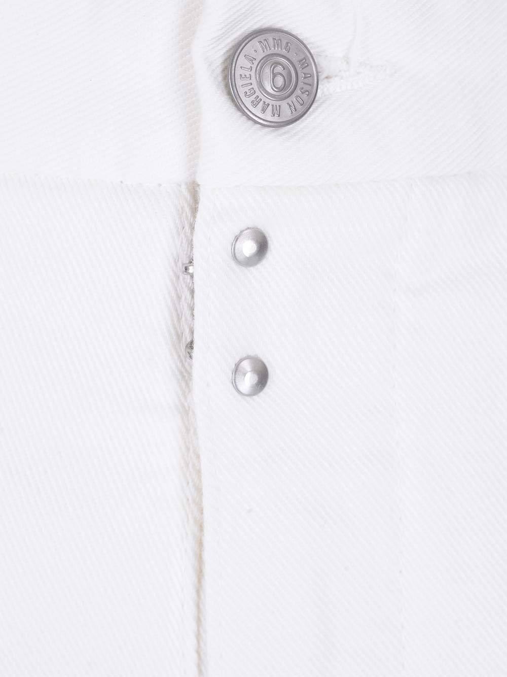 Mm6 Maison Margiela Straight-leg Cotton Jeans In White