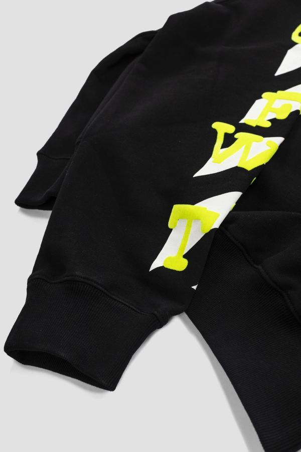 Off-white Opposite Arrow Cotton Sweatshirt In Black