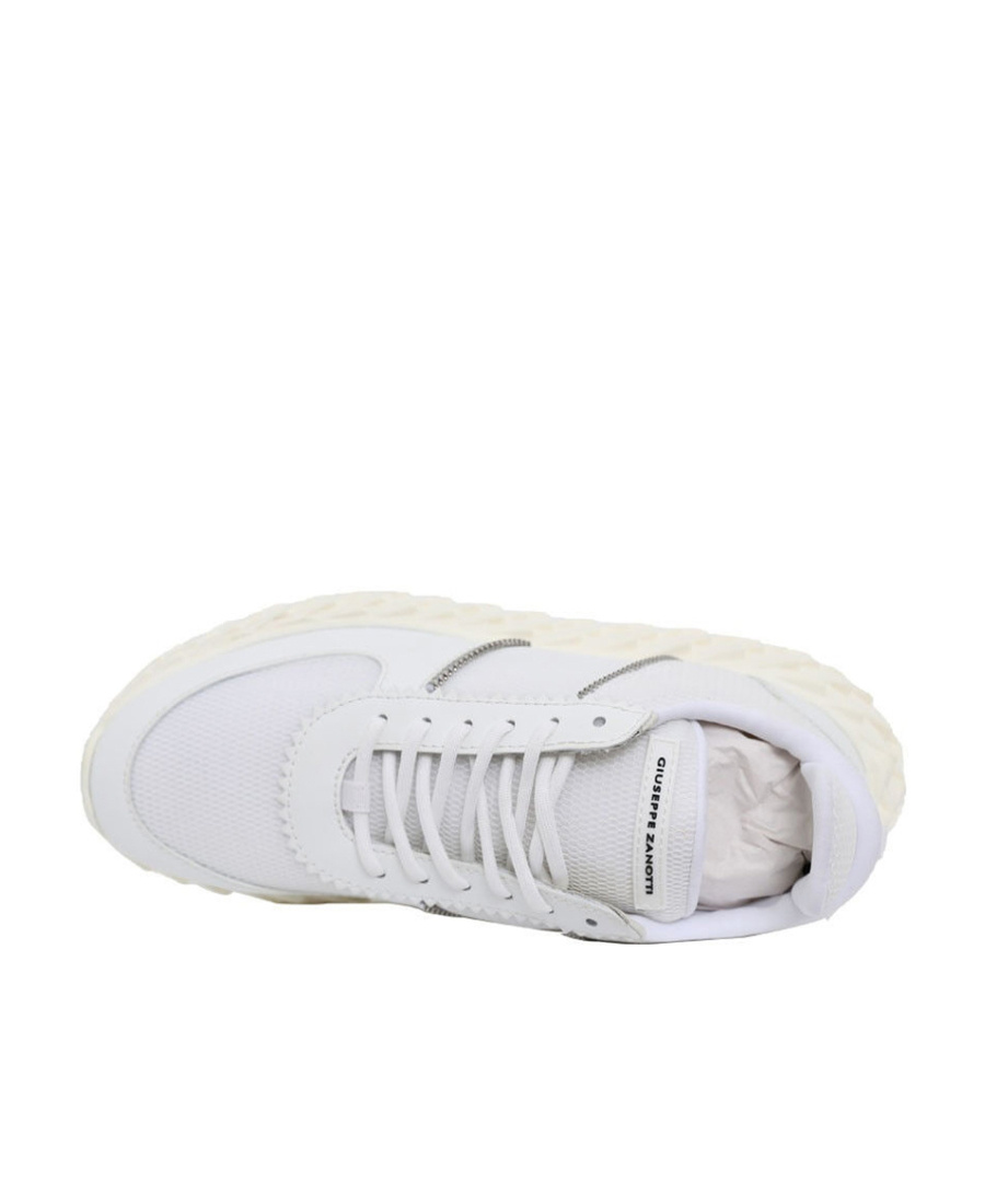 Shop Giuseppe Zanotti Tie Low-top Casual Sneakers In White