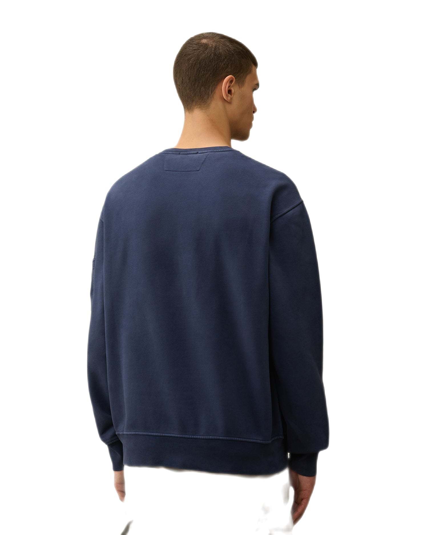 C.p. Company Logo Sweater In Black