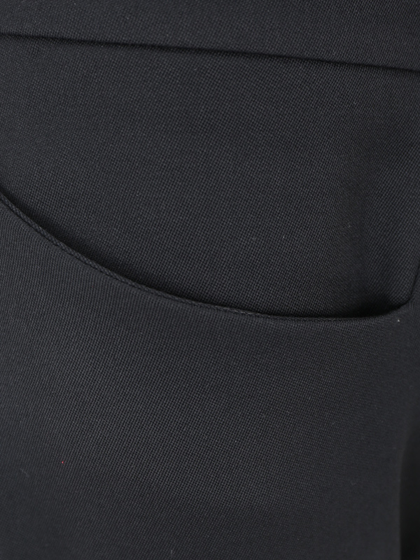 Tom Ford High-waisted Flared Wool Trousers In Black