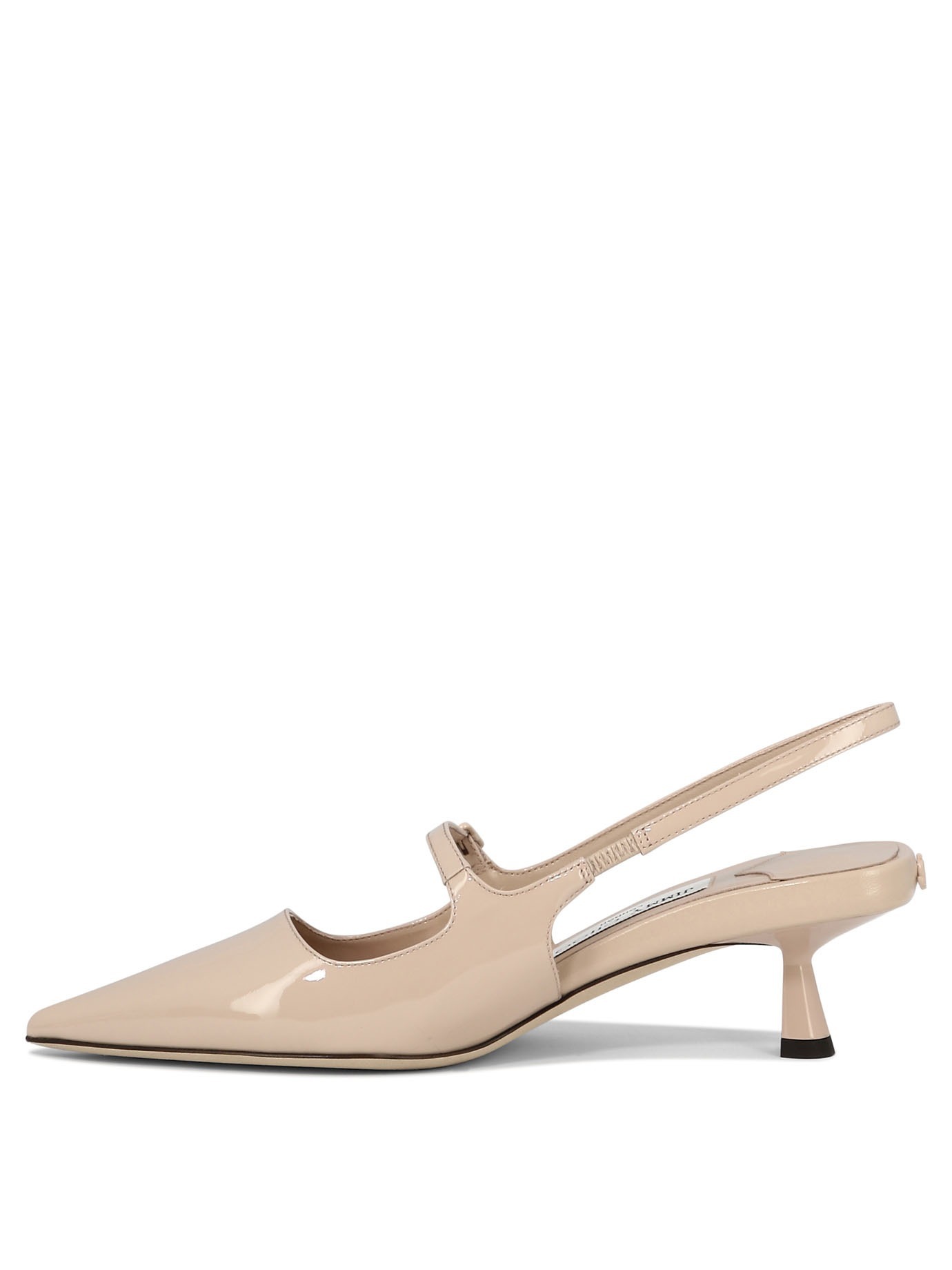 Jimmy Choo Didi 45 Pointed Pumps In Patent Leather In Pink