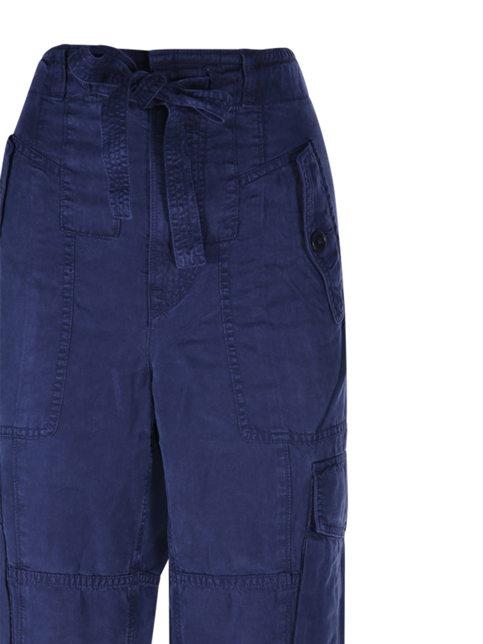 Shop Polo Ralph Lauren Tapered-leg Cargo Trousers In Blue