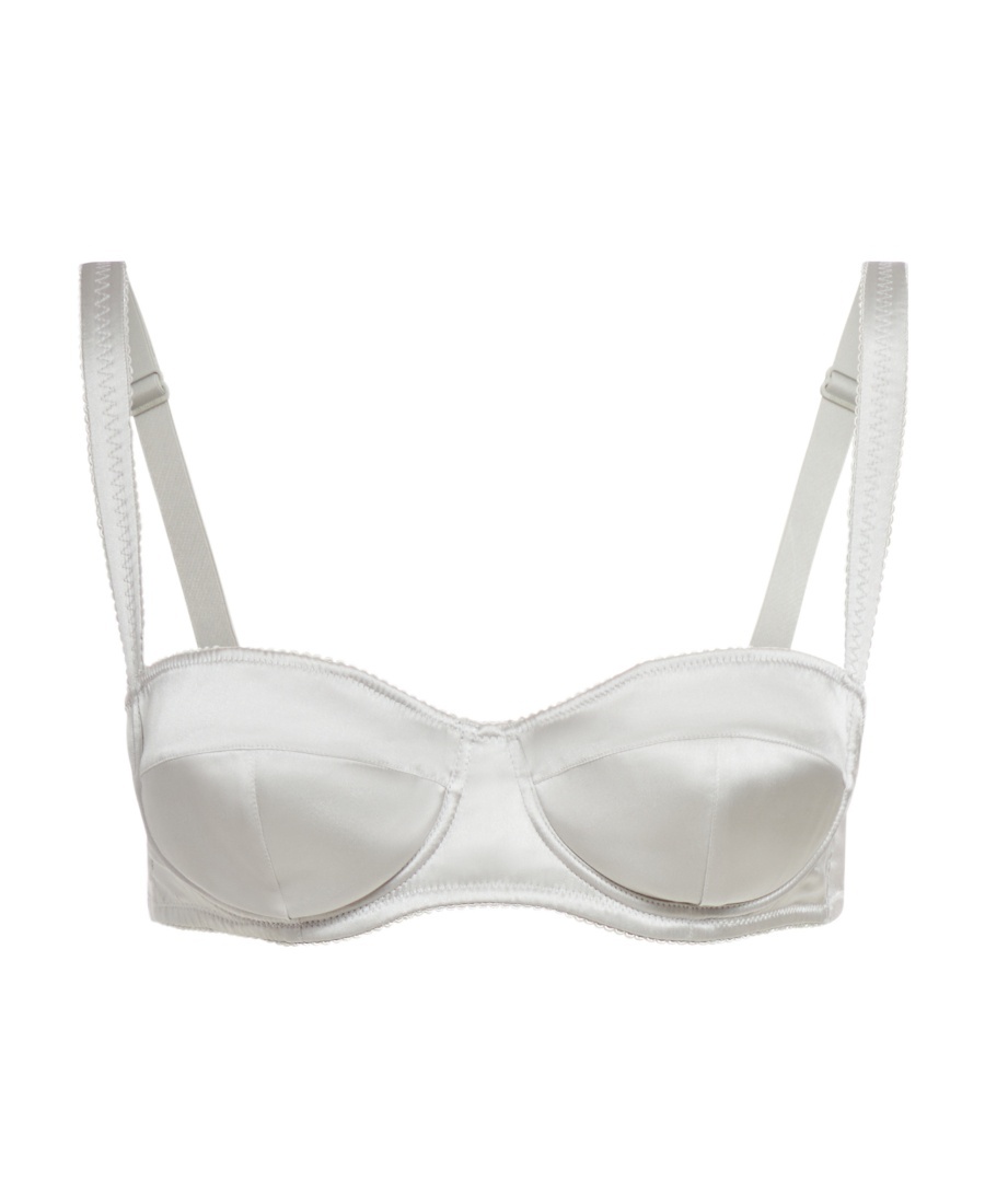 DOLCE & GABBANA SATIN-FINISH BALCONETTE BRA