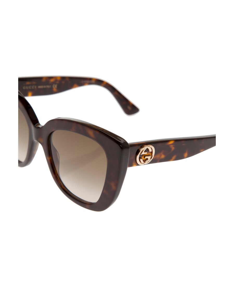 Gucci Tortoiseshell-effect Sunglasses In Brown