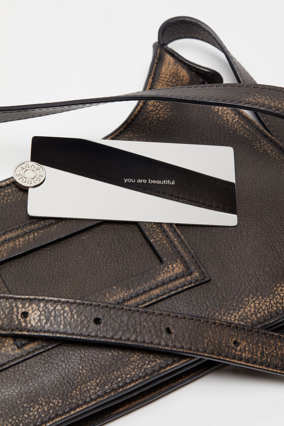 Acne Studios Mini Platt Shoulder Bag In Black