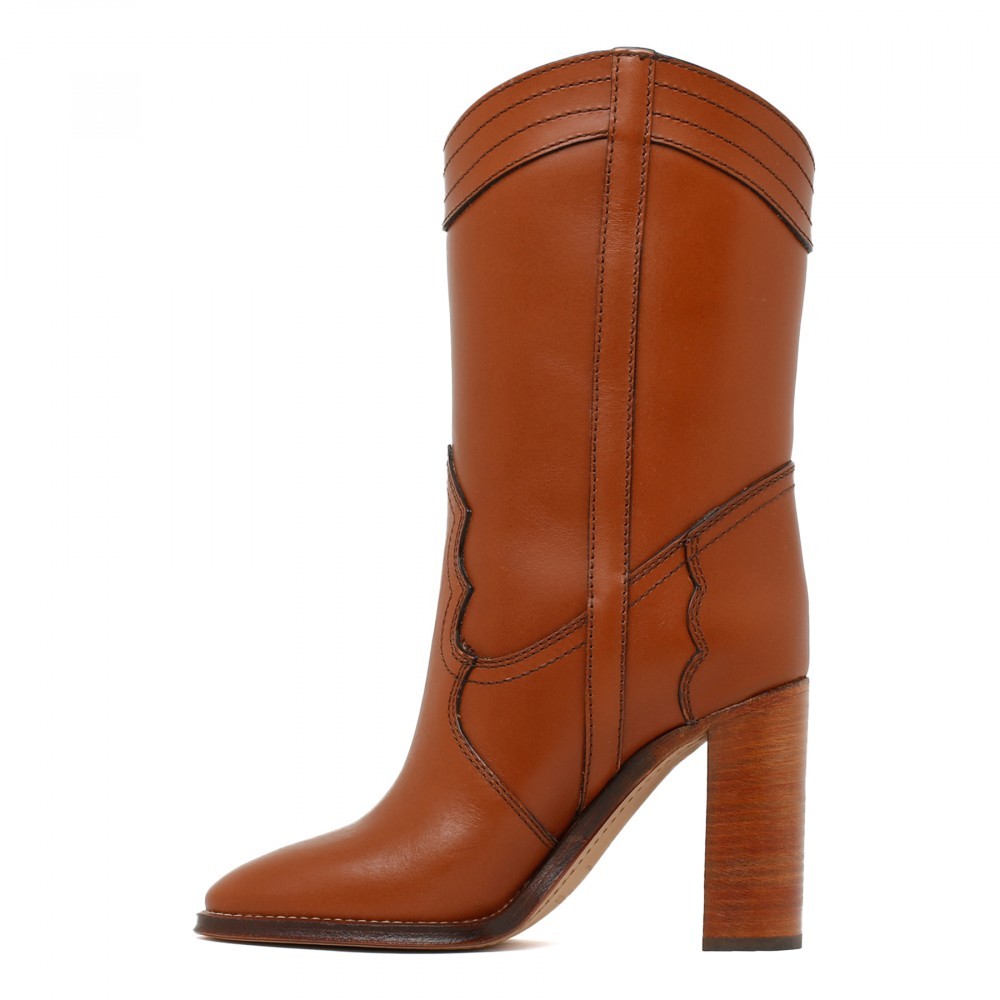 Saint Laurent Kate And Ankle Boots In Brown