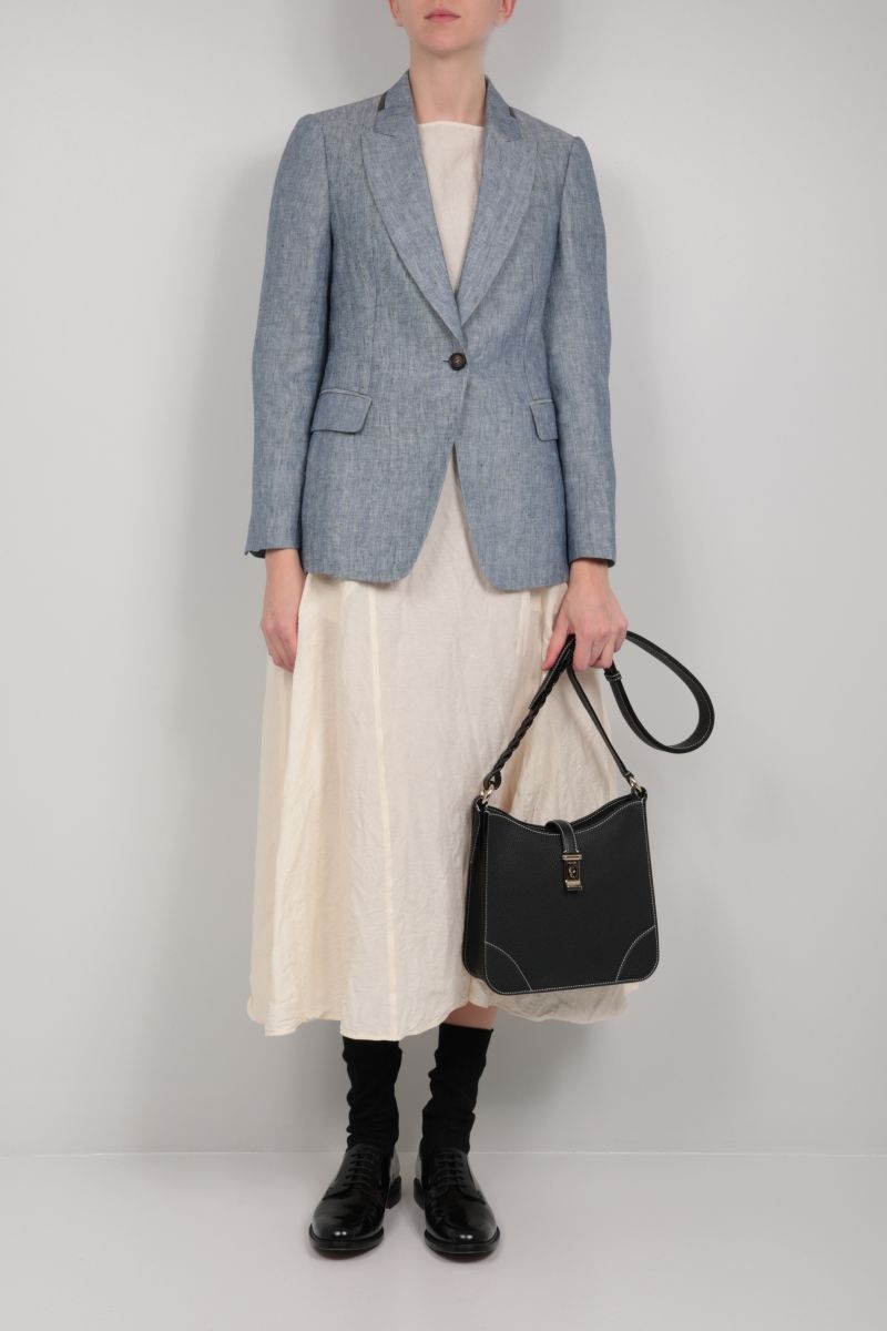 BRUNELLO CUCINELLI NOTCHED-LAPELS SINGLE-BREASTED BLAZER
