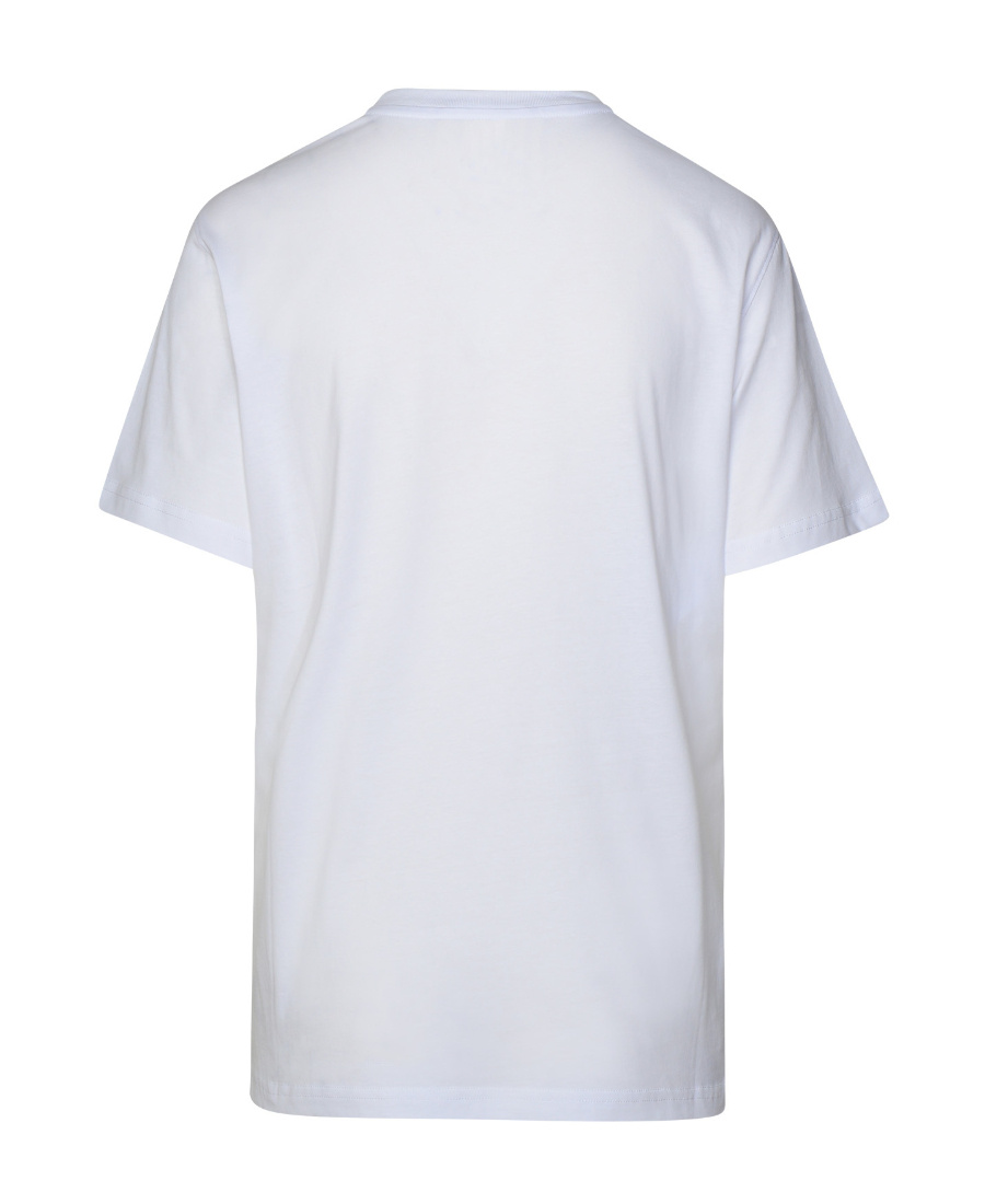 Moschino Heart-print Cotton T-shirt In White