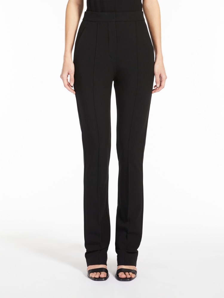 Max Mara High-waist Tailored Trousers In Black