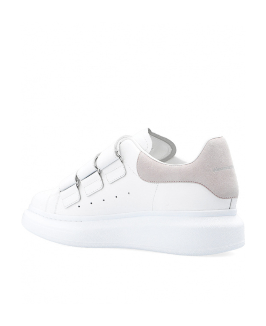 Alexander Mcqueen Oversize Touch-strap Sneakers In White