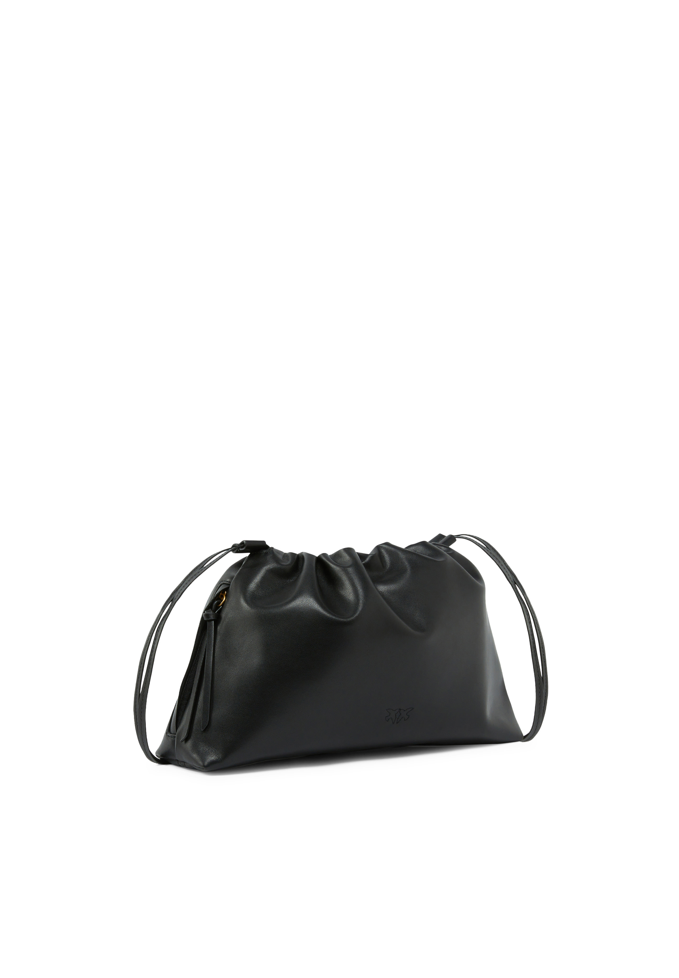 Pinko Drawstring Clutch In Black