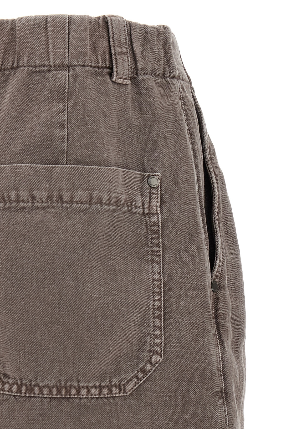 Shop Brunello Cucinelli Belt Loop Shorts In Brown