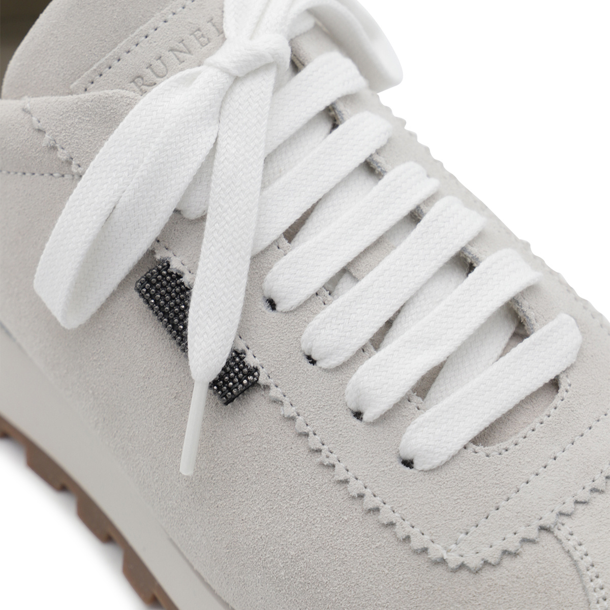 Brunello Cucinelli Sneakers With Iconic Embellishments In Gray