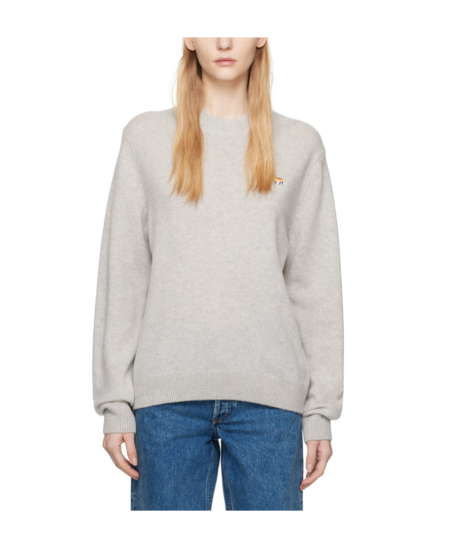 MAISON KITSUNÉ BABY FOX ROUND NECK SWEATER