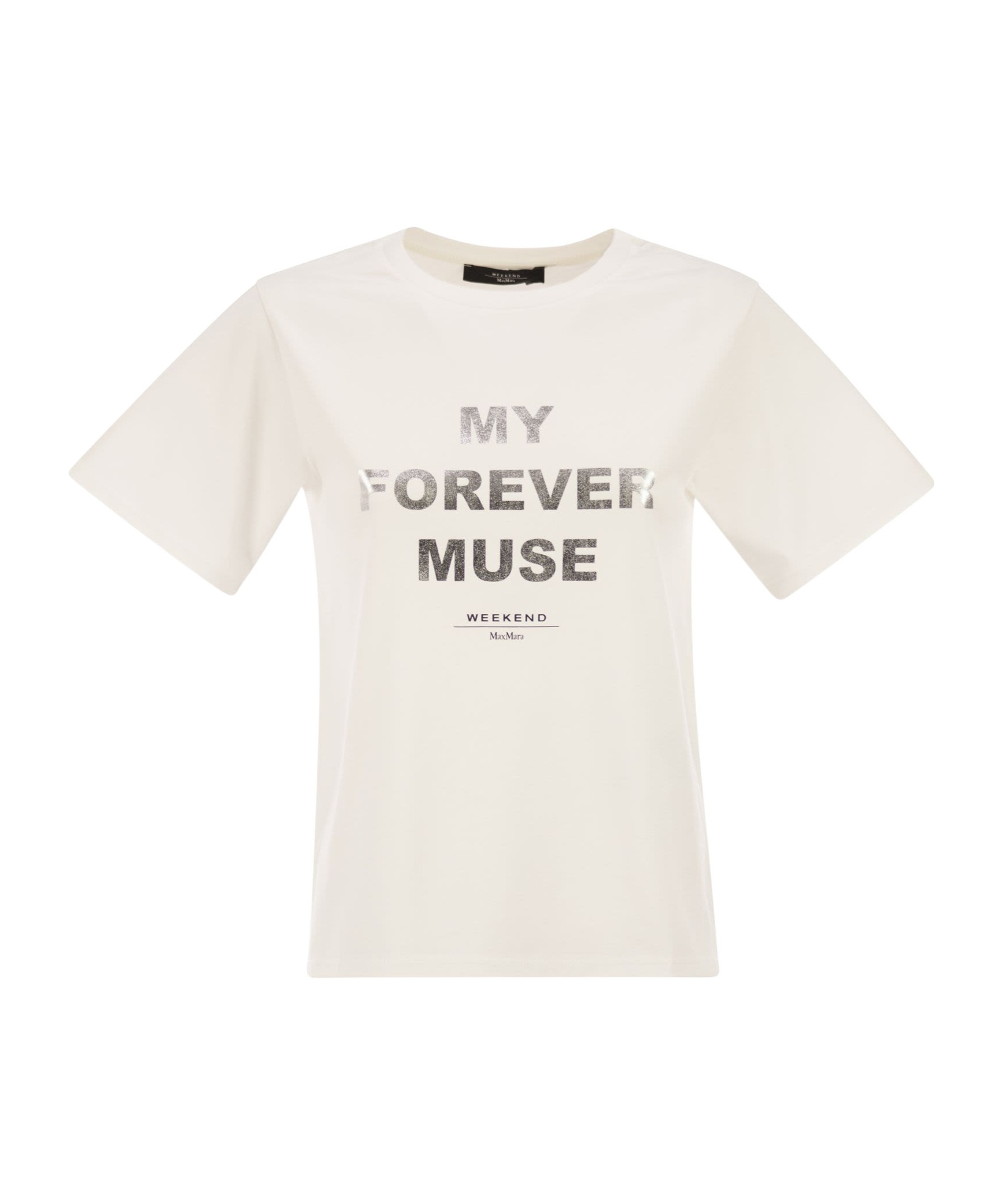 Weekend Max Mara Wkdtenue Crewneck T-shirt In White