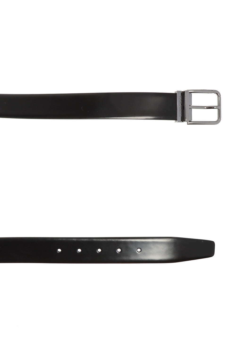 Dolce & Gabbana Buckle Belt In Black