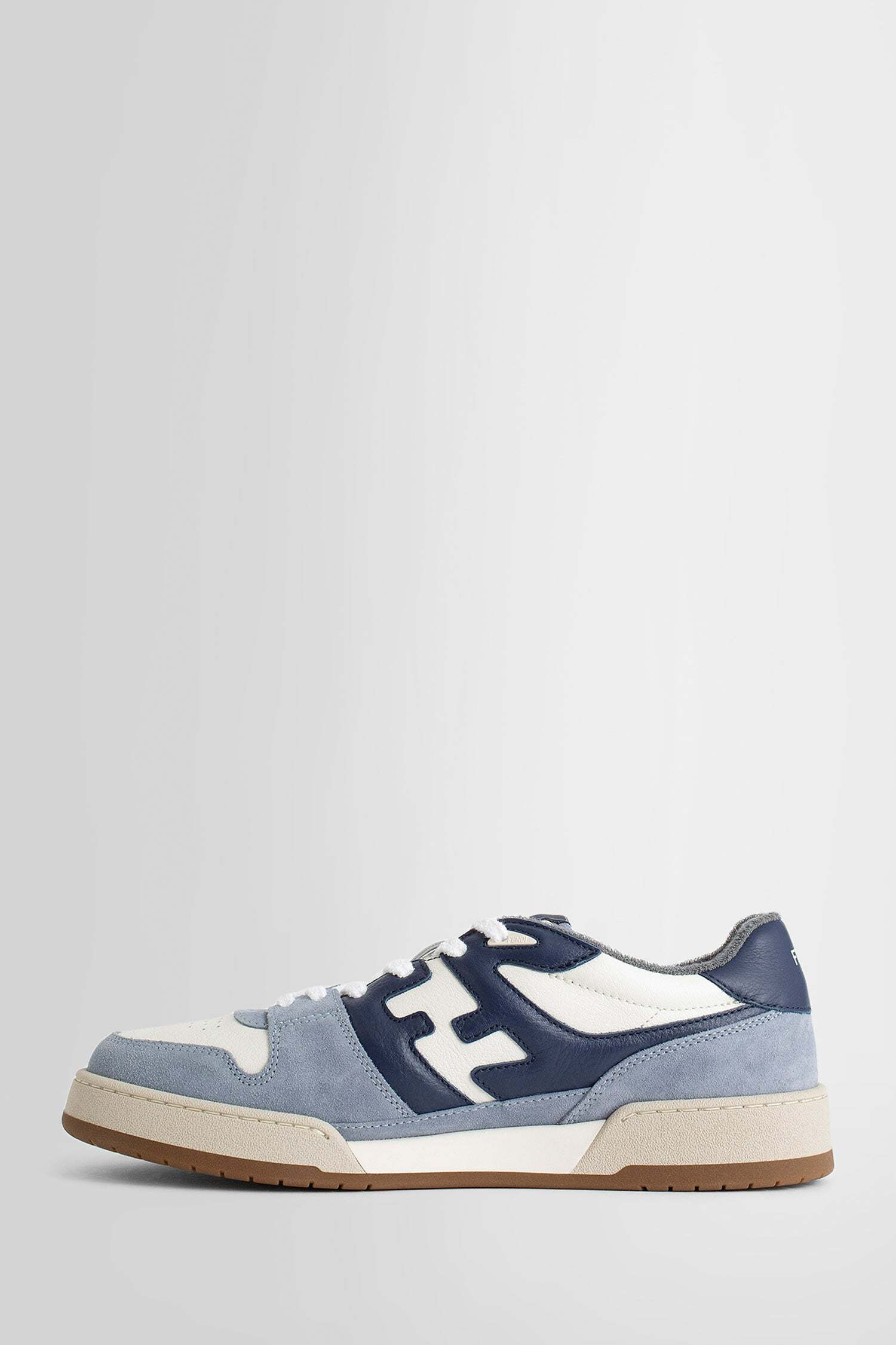 Fendi Low Top Match Sneakers In Blue