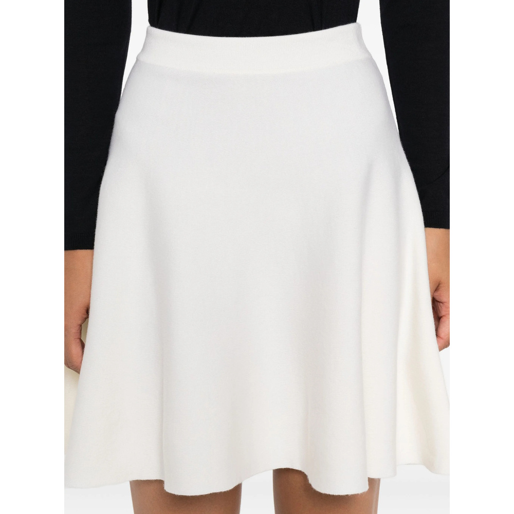 Max Mara Wool Flared Skirt In Yellow