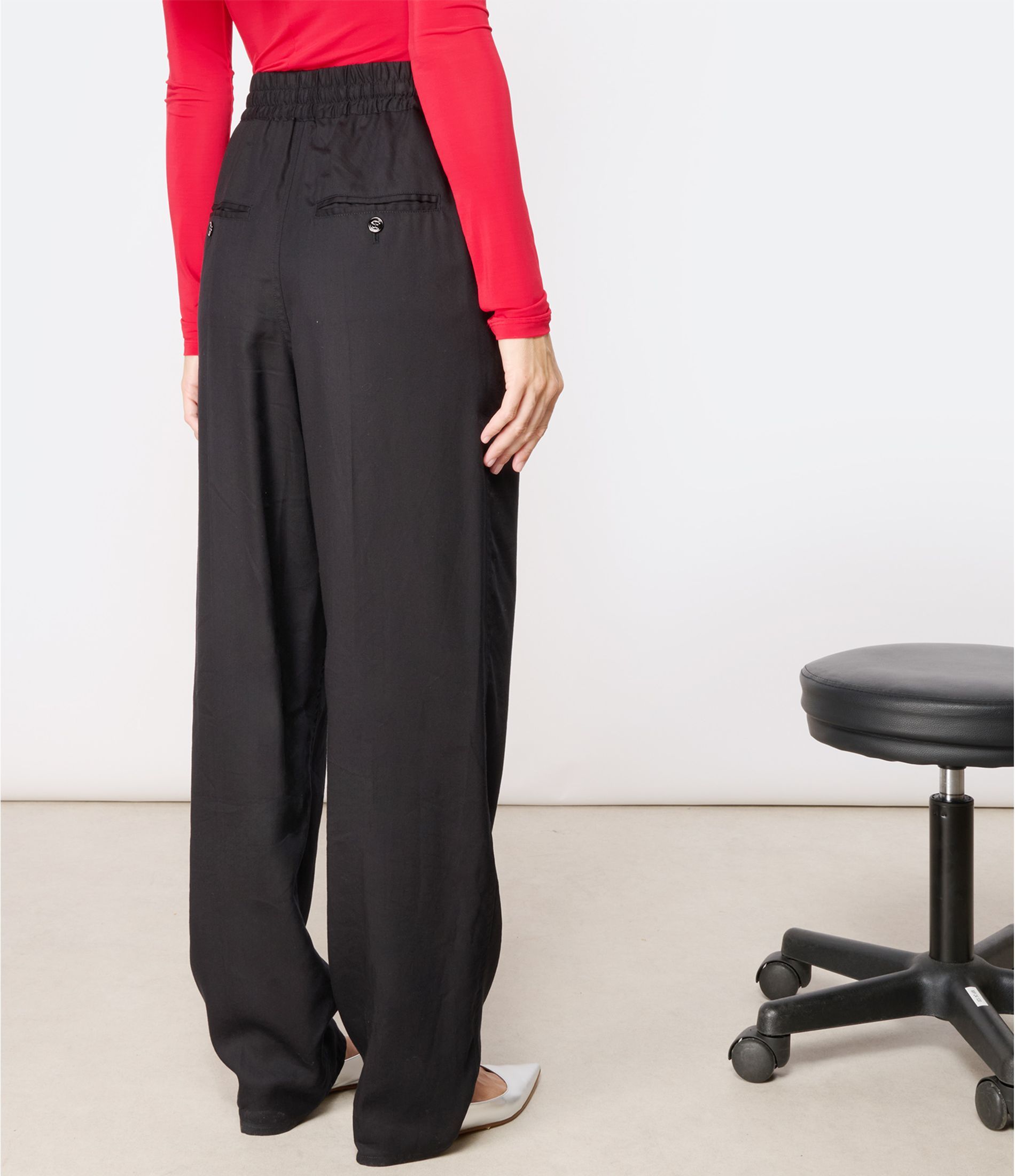 Shop Isabel Marant Étoile Vinciane Drawstring Pants In Black