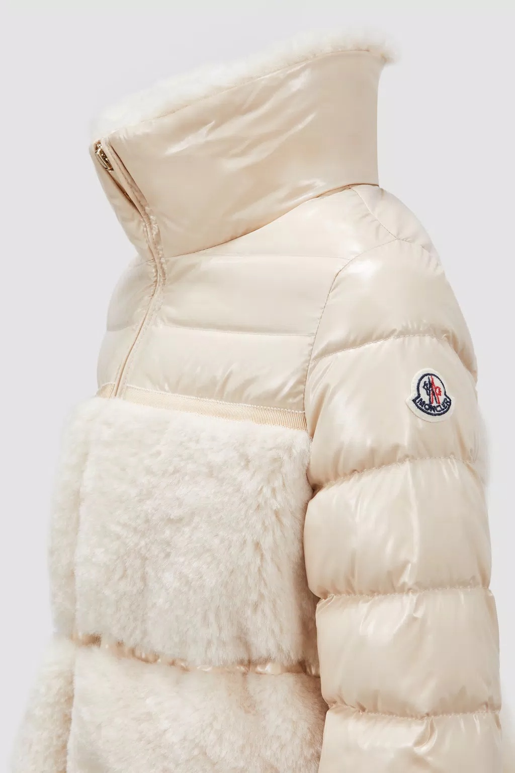 Moncler Amabay Down Jacket In Nude