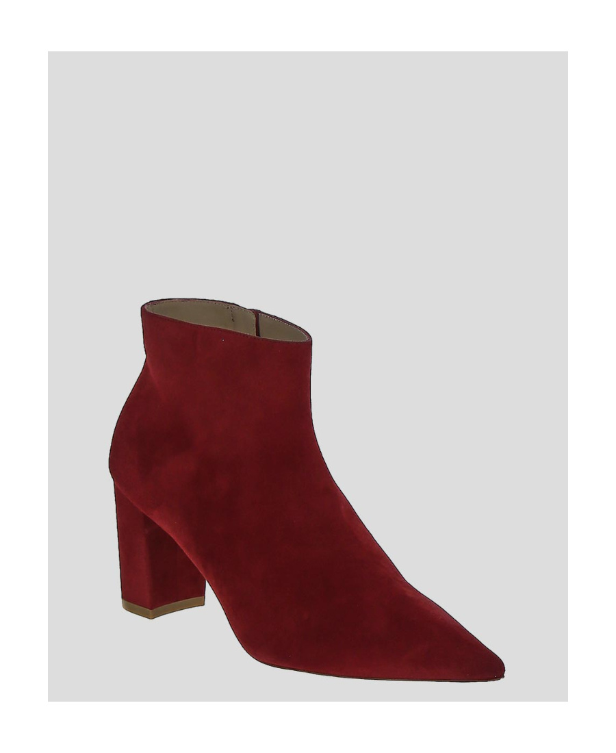 Stuart Weitzman Pointed Ankle Boots In Red