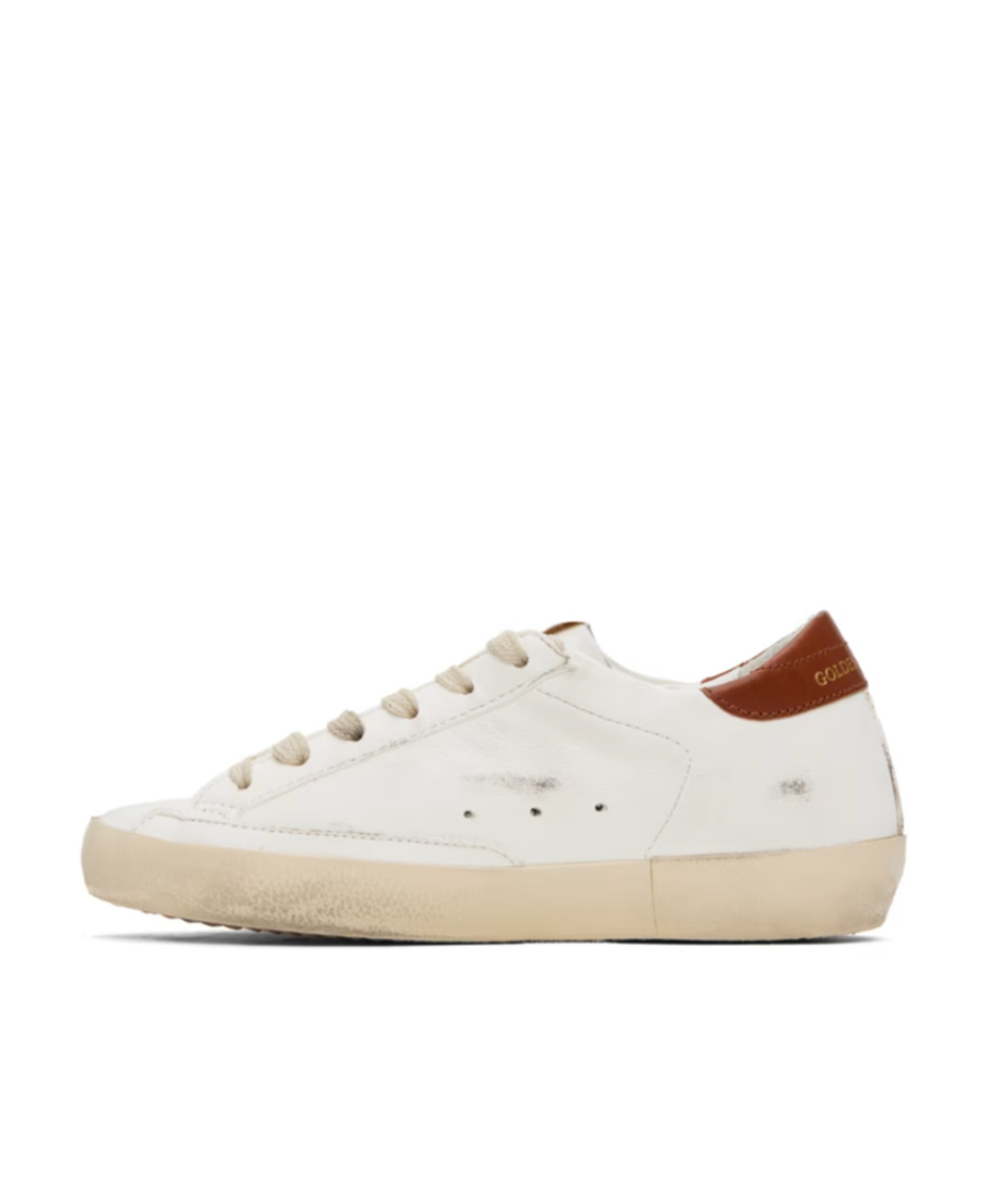 Golden Goose Star Pattern Low-top Casual Shoes In White