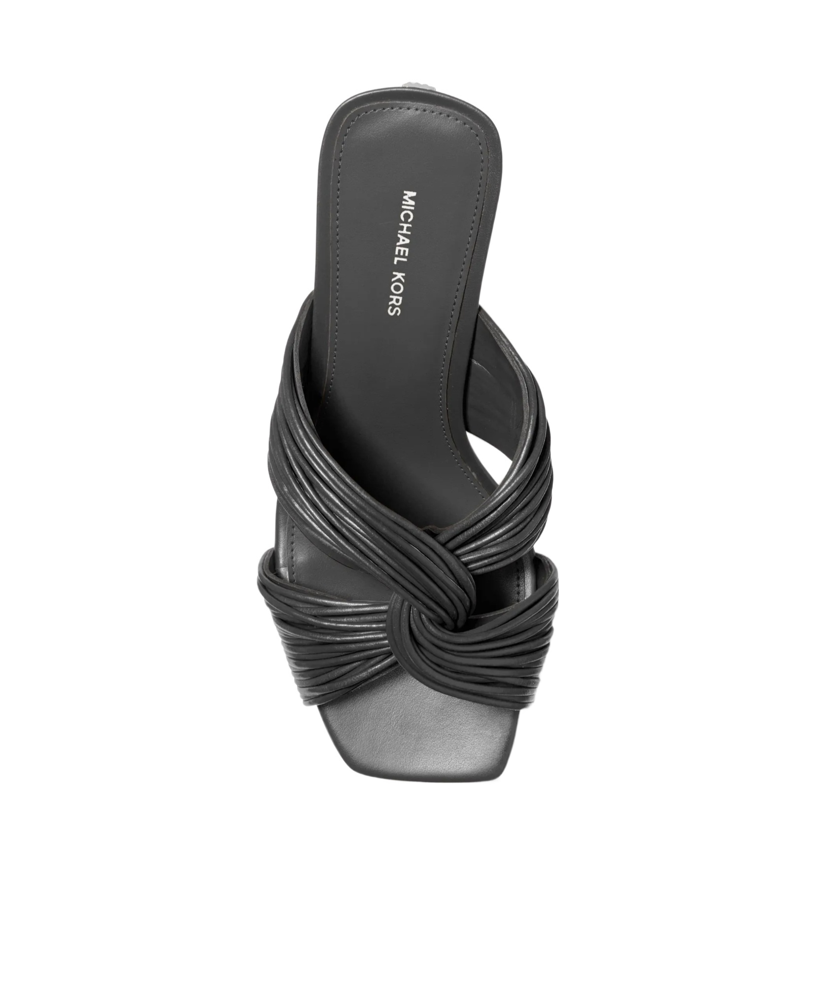 Michael Kors Square Toe High Heel Sandals In Black