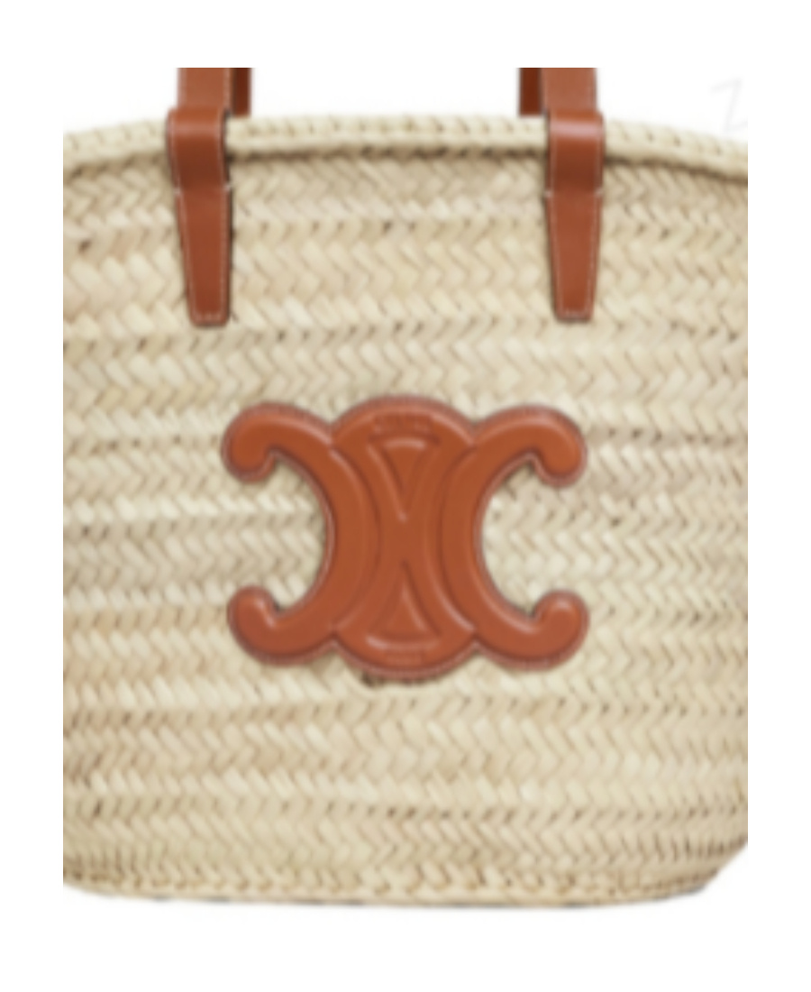 Celine Medium Triomphe Basket Bag In Brown