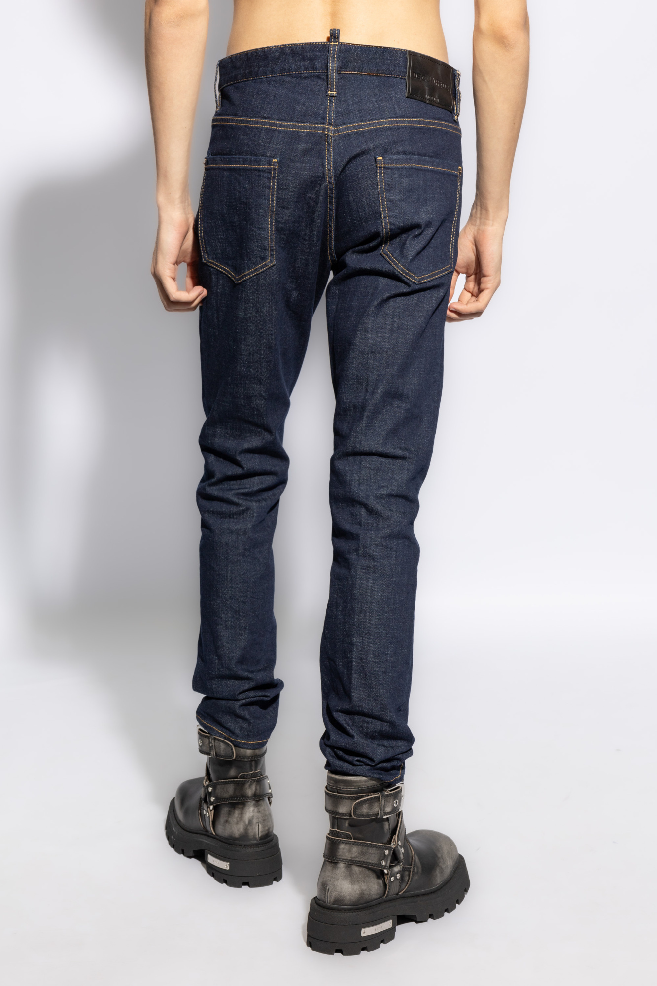 Dsquared2 Dsquared Men Cotton Jeans In Black