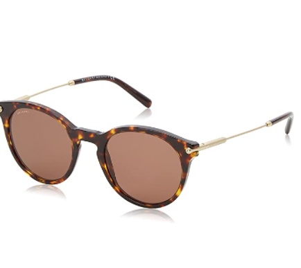 Bvlgari Round Sunglasses In Brown