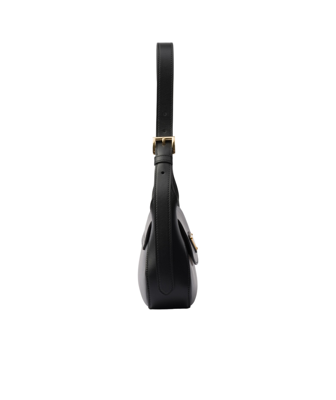 Prada Small Leather Shoulder Bag In Black