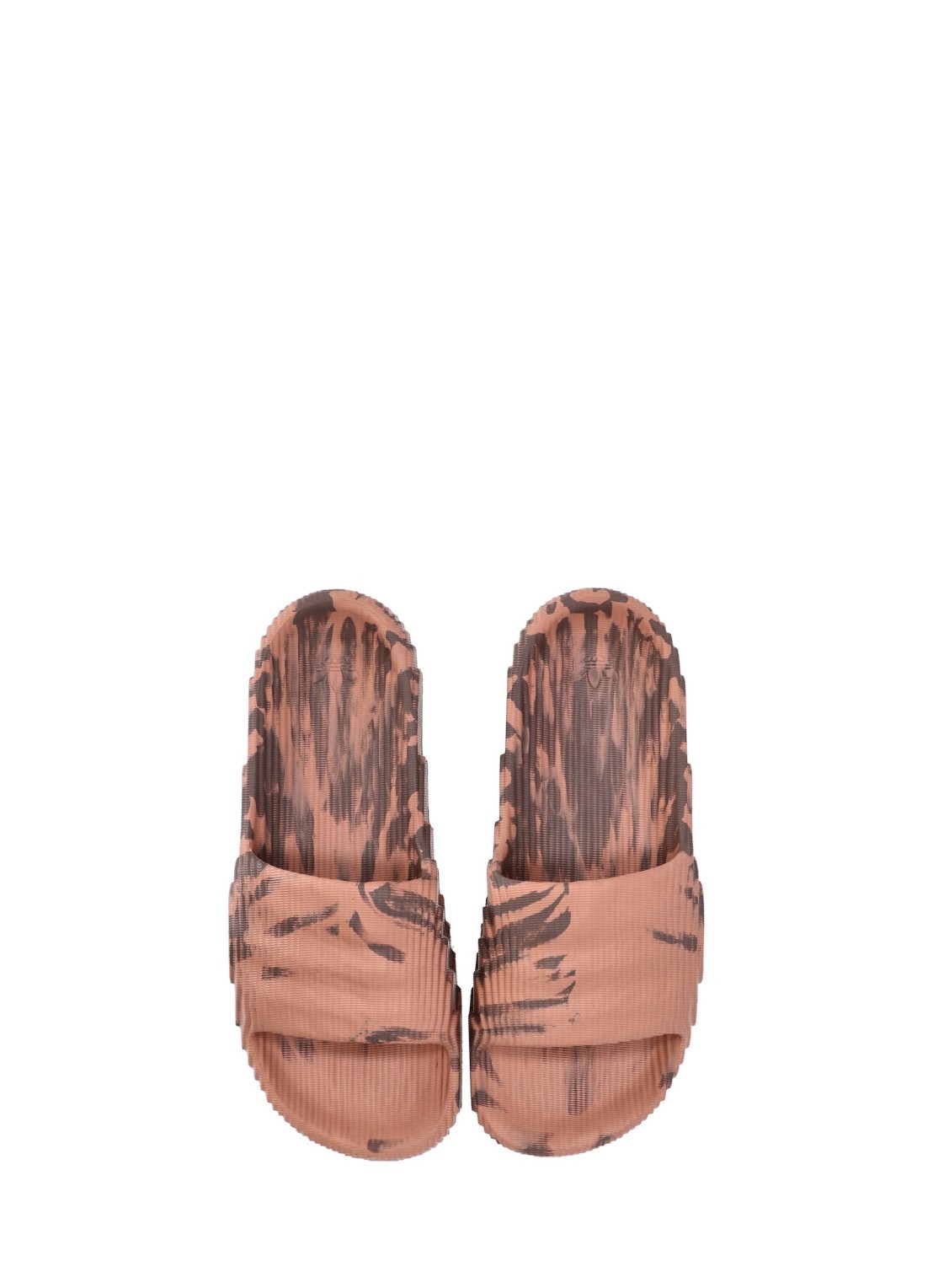 Adidas Originals Round Head Flat-soled Slippers In Brown