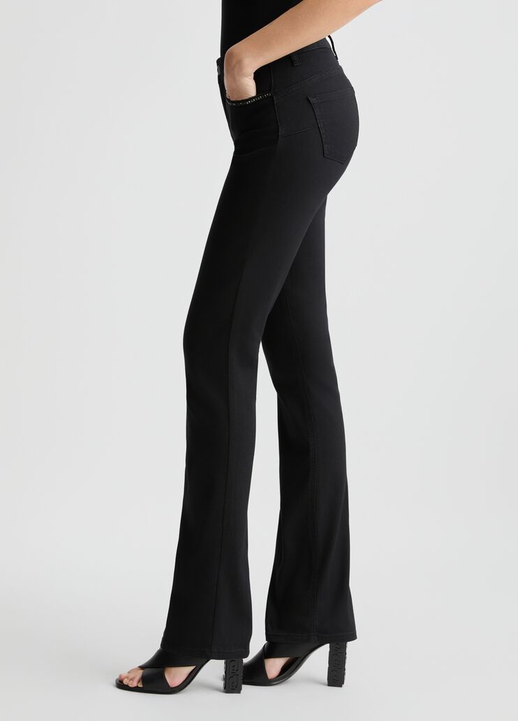 Liu •jo Liu Jo Slim Black Flared Jeans In Black