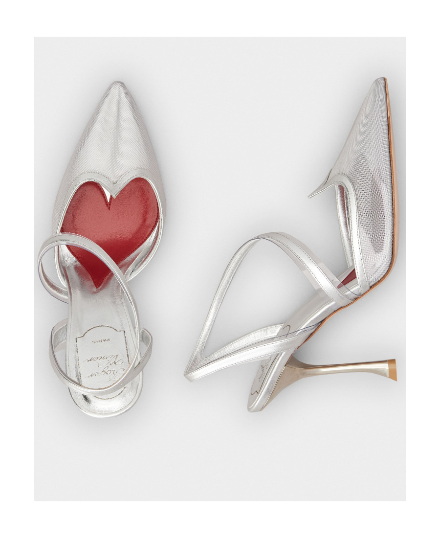 Roger Vivier 100mm Metallic-effect Pointed Pumps In White