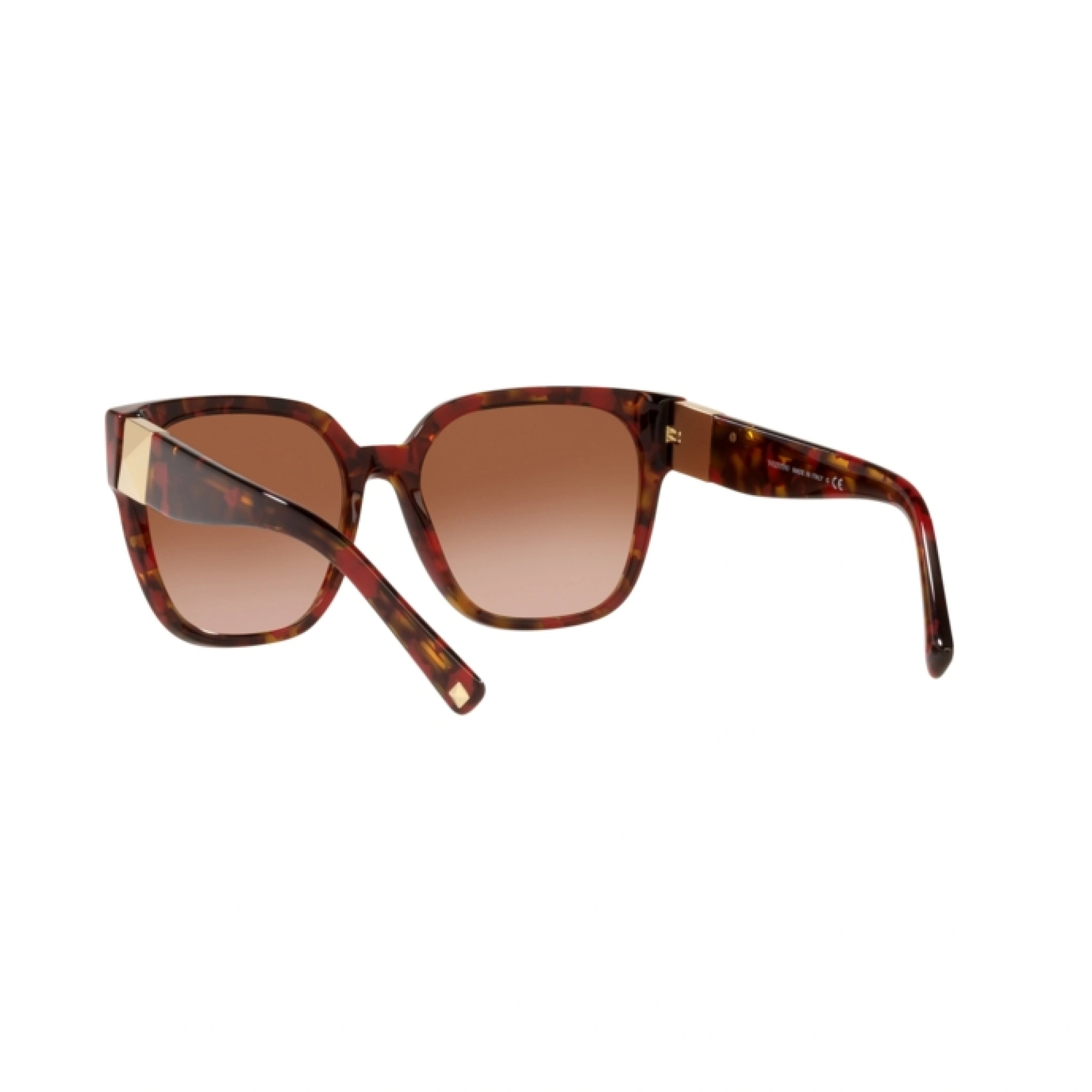 Valentino Logo Sunglasses In Brown